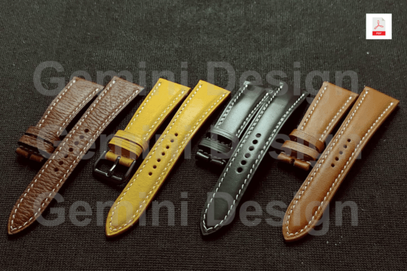 Download Leather Pattern Watch Strap 24 Sizes - Premium Bundle