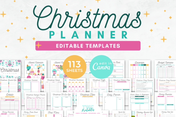 Download Christmas Planner Canva Templates - Christmas Collection