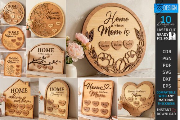 Download Mother's Day Gift Idea Laser Cut Bundle - Premium Resources
